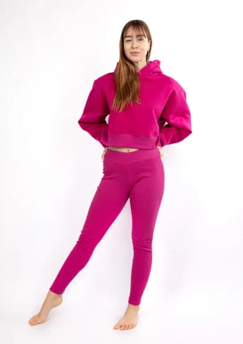 DK-K-B13 Dresowy komplet damski Dkaren - fuksja