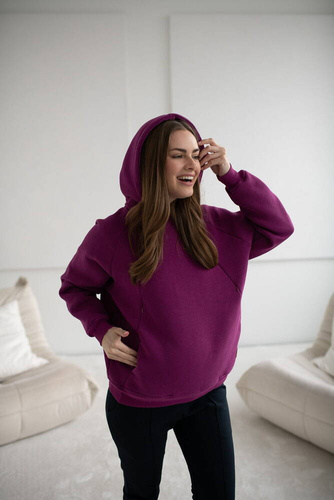 Motherhood bluza do karmienia Milk&Love oversize fioletowy