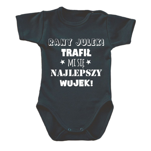 Body krótki rękaw "Najlepszy Wujek" Moocha biały