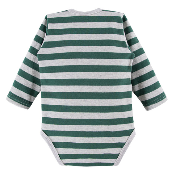 Ancymon Body rozpinane 2-pak Eevi - szary/zielony