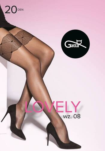 Lovely wz.08 Rajstopy 20 den Gatta - nero