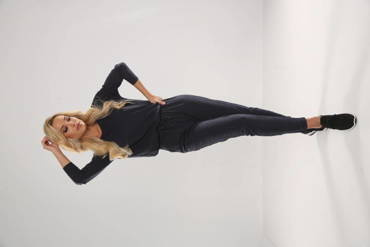 305 Paula Kombinezon Piżama Damska -granat