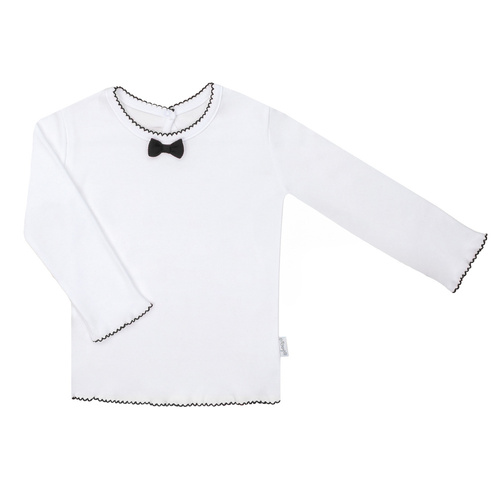 163568 Bluzka z długim rękawem "Magia Świąt" Nicol - czarna kokardka