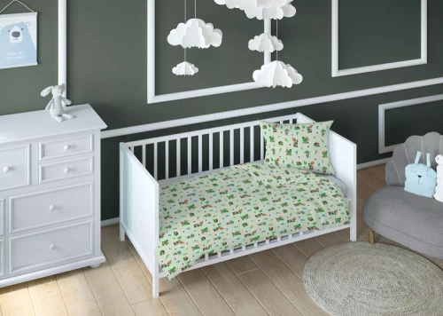 3807 C Kraina Snów Pościel dziecięca bawełniana biedronki Karo 