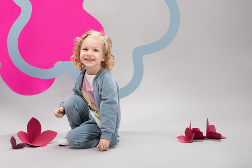 Romantic Spodnie niemowlęce Pinokio - niebieski