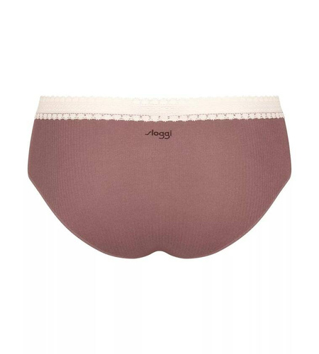 GO Ribbed R Hipster C2P Figi Damskie 2-pak Sloggi - brown - light combination