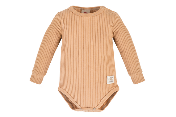 03234DRL "Natural Harmony" Body niemowlęce z długim rękawem Makoma latte