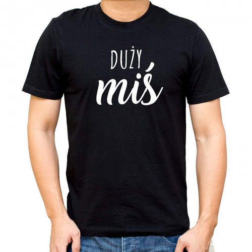 Koszulka dla taty "Duży miś" Moocha czarny