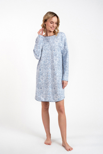 Gracjela koszula nocna Italian Fashion - druk niebieski 