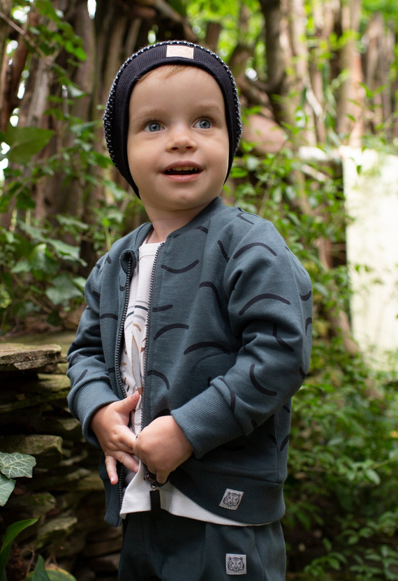 Le Tigre Bluza dla chłopca Pinokio - zielony druk