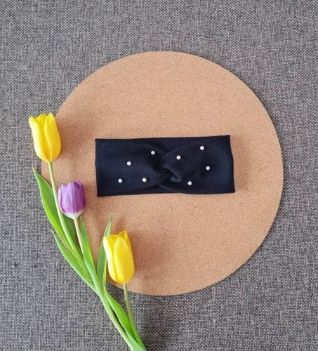 16KC damska opaska na głowę Marija - czarny