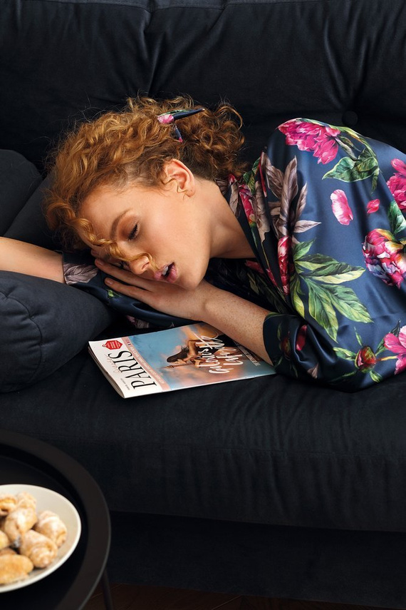 DK-P Flowers Podomka damska DKaren - granat 001