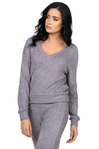 Chloe V01 Sweter damski Mona grey melange