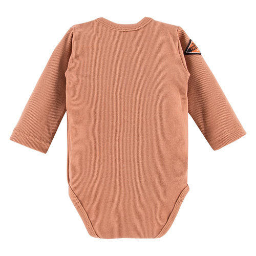 Jump Body rozpinane z długim rękawem prążkowane Eevi - beżowy