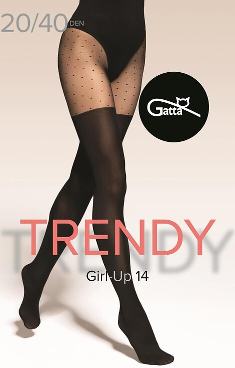 Rajstopy Gatta Trendy Girl-up 14 imitacja zakolanówek 20/40 den