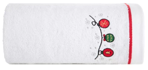 Gerda 2 ręcznik świąteczny bombki Eurofirany biały