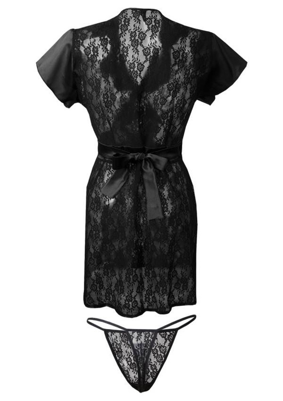 Mia Koronkowy zestaw DKaren - czarny