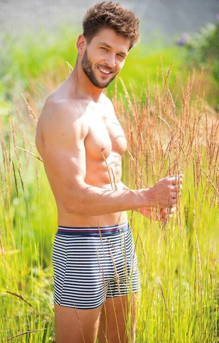 MXH 338 Bokserki męskie Key - beżowy