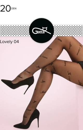 Lovely wz.04 Rajstopy 20 den Gatta - nero