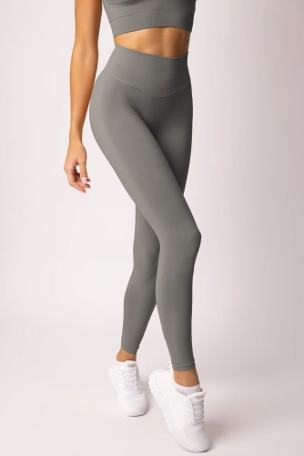 Legginsy damskie SPAIO Flex Innergy 2.0 szare– seamless, wsparcie regeneracji
