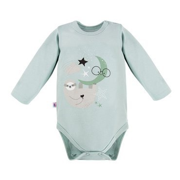 Mellow Body z długim rękawem z nadrukiem Ewa Klucze- mięta