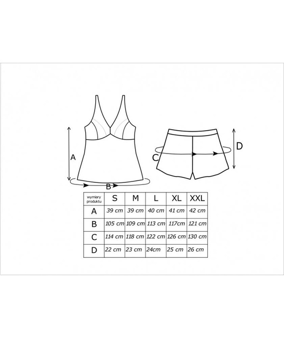 Mari 1/2 Piżama Damska Donna -ecru