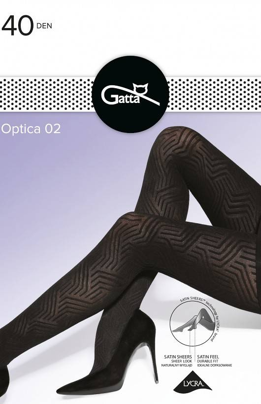 Optica wz 02 Rajstopy 40 den Gatta nero 