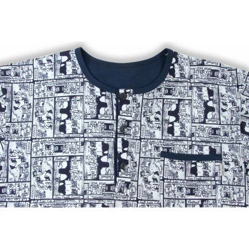 2024/02 Rodeo Koszula męska z szlafmycą Sesto Senso