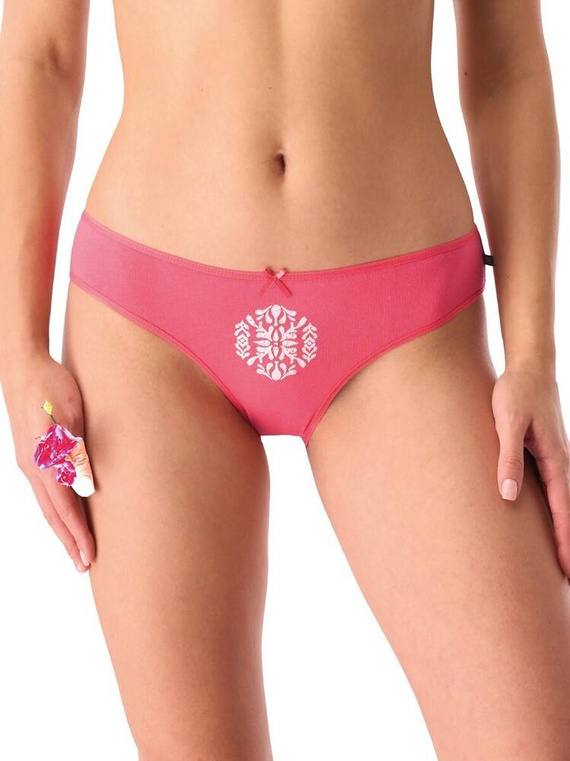 LPR 721  A'2 Figi damskie 2-pak Key koralowy niebieski