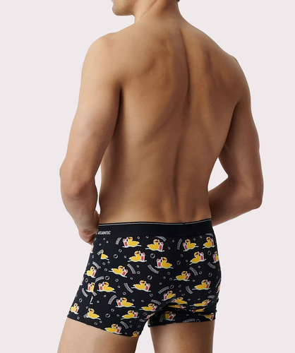 2MHH-007/25 Bokserki męskie Atlantic - granatowy-różowy