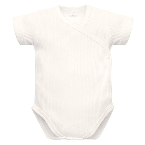 Lovely Day Kopertowe body z krótkim rękawem Pinokio - ecru prązek