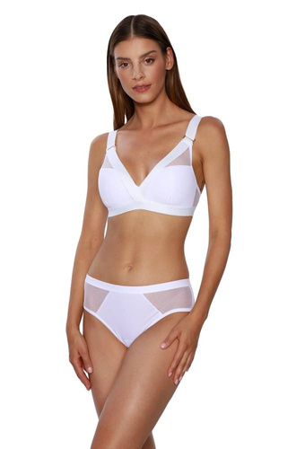 Lara P-748/2 Figi Damskie Kinga biały