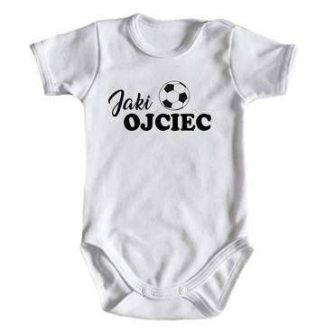 "Jaki ojciec taki syn" Body krótki rękaw Moocha biały