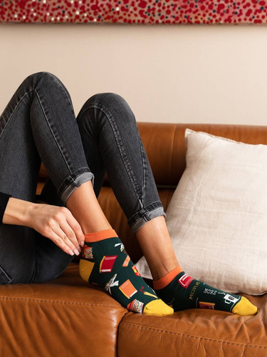 035 Zakostki Męskie Asymetryczne More - zielony 009