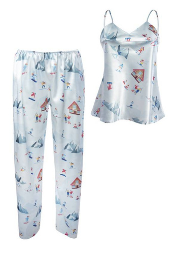 DK-KI Komplet Damski Piżama DKaren - błękit 015