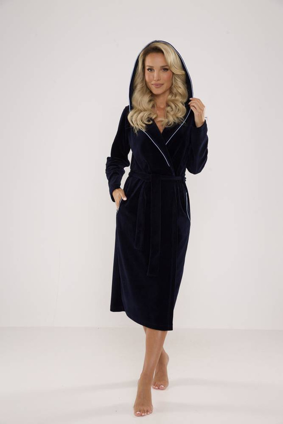 664 Lydie Szlafrok damski Forex - granatowy