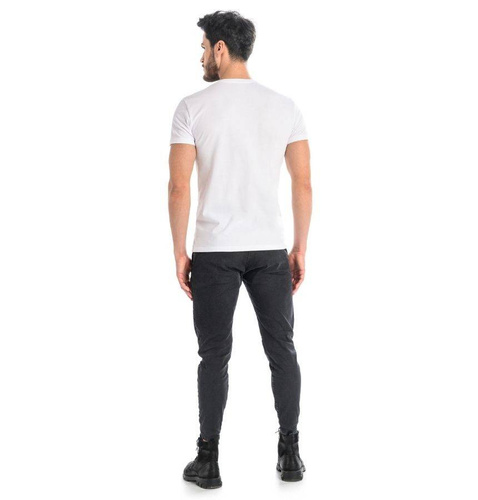 1503 Dany V T-Shirt Męski Bawełniany Teyli- biały