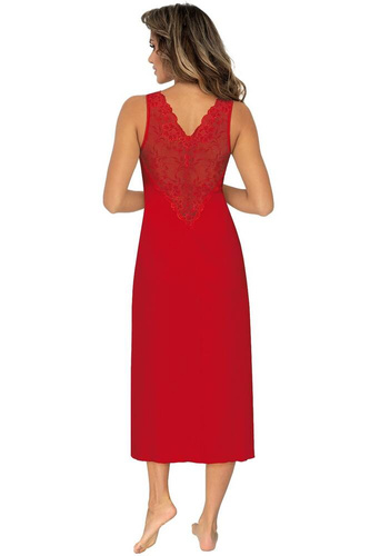 Kristina Long koszulka nocna Donna -czerwony