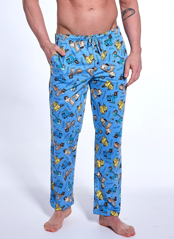 691/58 Spodnie piżamowe Cornette niebieski