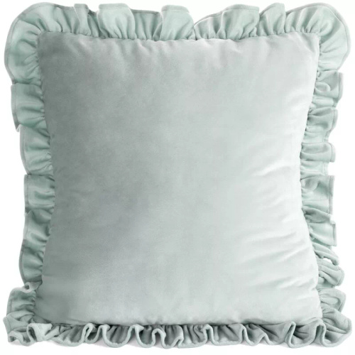 Poszewka 45x45 Brenda szałwiowa welwet Eurofirany falbanki szałwiowy 