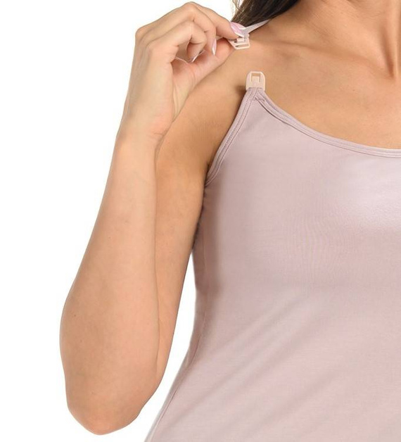 2719 Viola Bluzka Top do karmienia Teyli - kakaowy