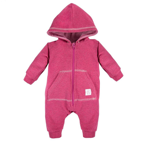 UNIQUE Dresowy Pajac bez stópek Ewa Klucze - bordo