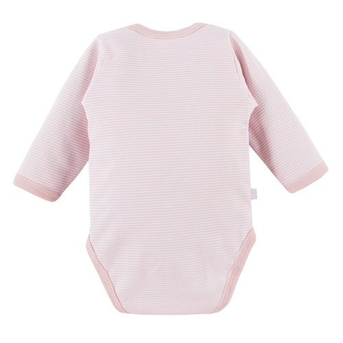 Big Bear Body rozpinane z długim rękawem Eevi - różowy paski