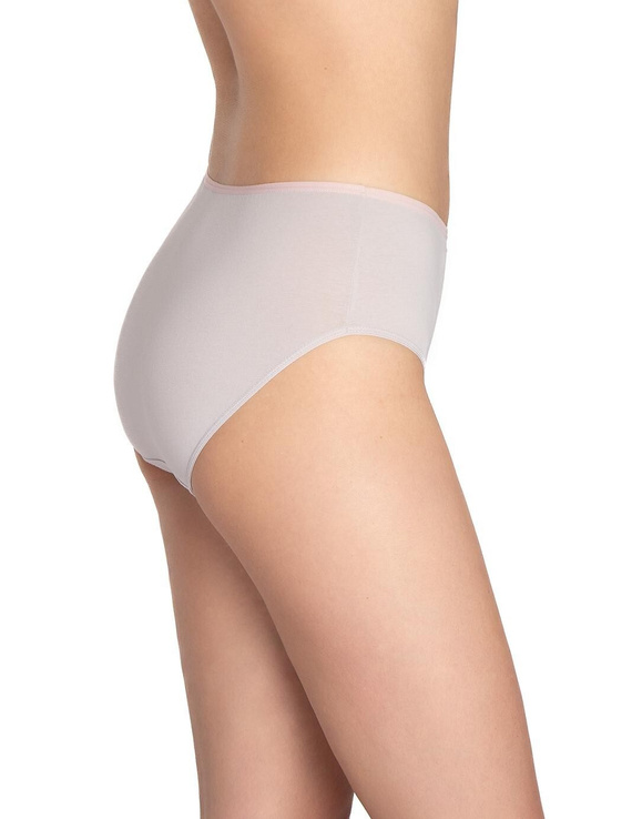 L-122BI-62 Figi damskie Lama 3-pak,  bawełna, klasyczny krój szary ecru bordowy