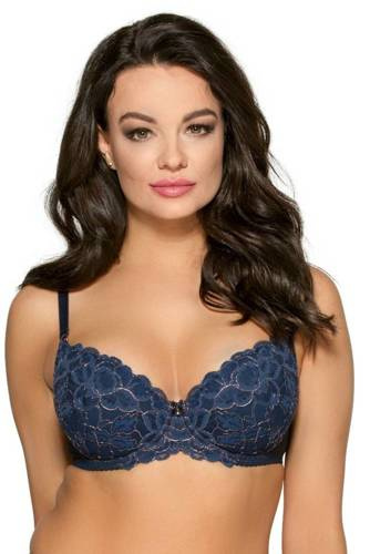 1990 Biustonosz push-up  Ava -granatowy