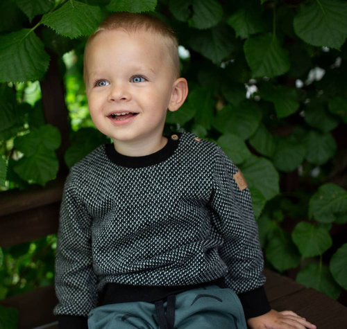 Le Tigre Sweter dla chłopca Pinokio - czarny