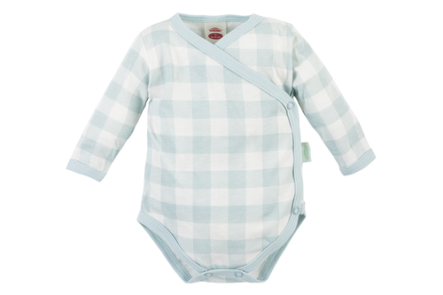 03230D "El Mohito" Body dzidziuś z długim rękawem Makoma kratka