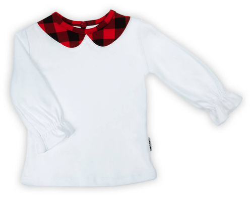 163570 Bluzka z długim rękawem "Magia Świąt" Nicol - biały