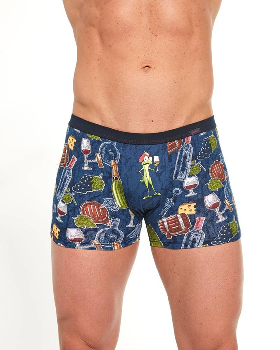 280/211 Red Win Bokserki męskie Tattoo Cornette - granatowy