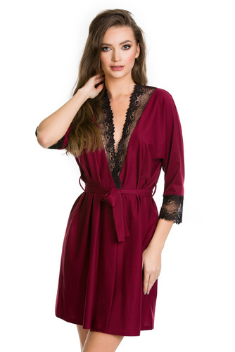 05093 Szlafrok damski Mediolano - burgund